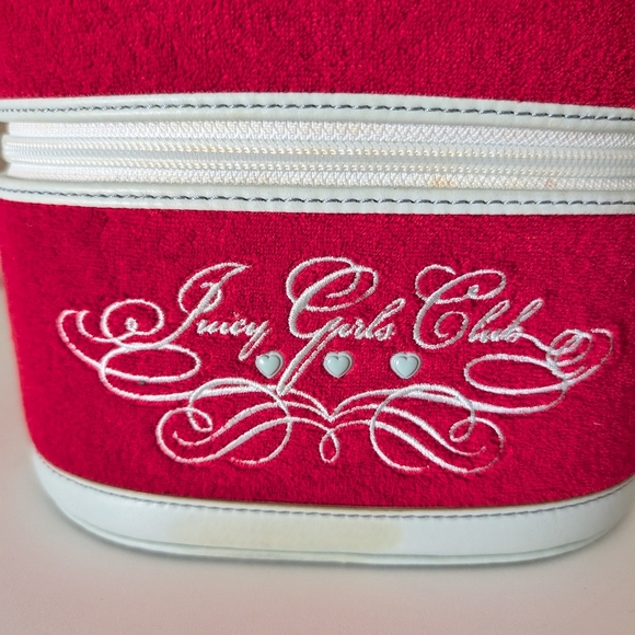 Vintage Y2K Juicy Couture Red Velour Train Case - Picture 11 of 12